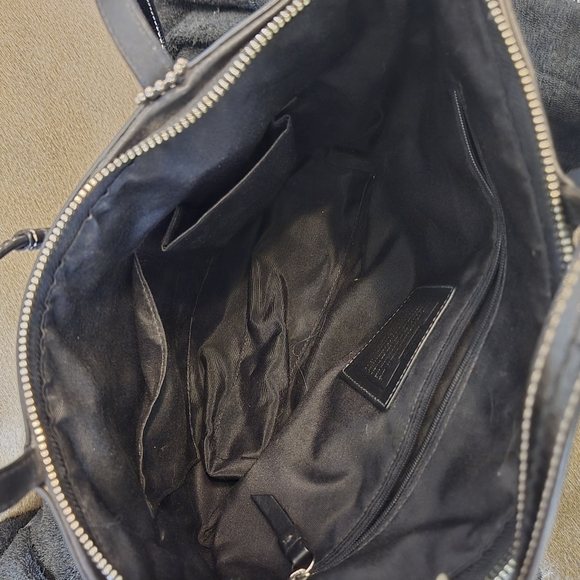 Coach Signature Jacquard Stripe Black Shoulder Handbag - Picture 5 of 5